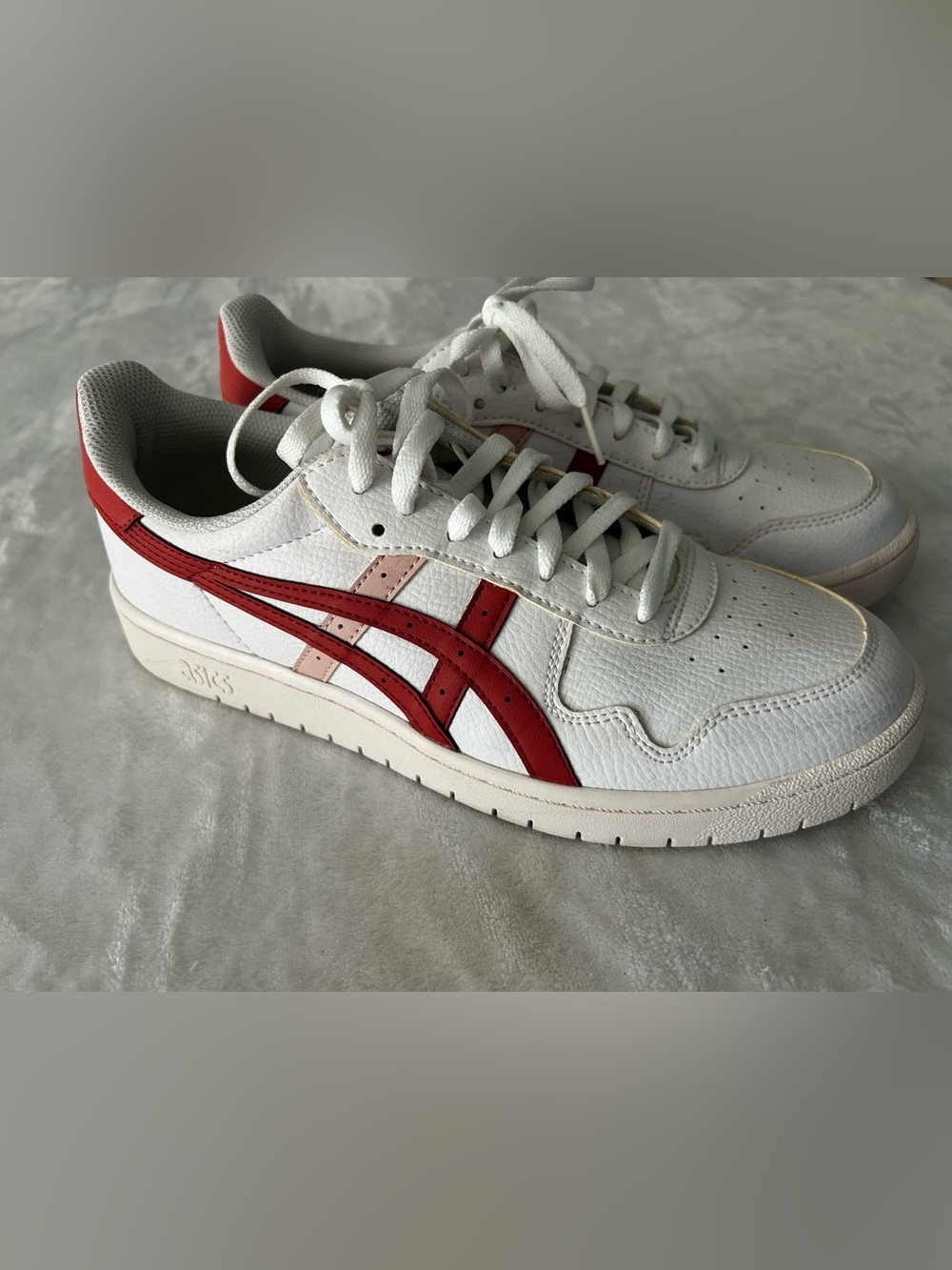 ASICS Japan Sneakers White Red Pink Low Top Retro Women’s Size 11